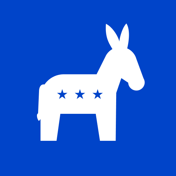 Profile version of the logo of the US Democratic Party, in use since 2025.