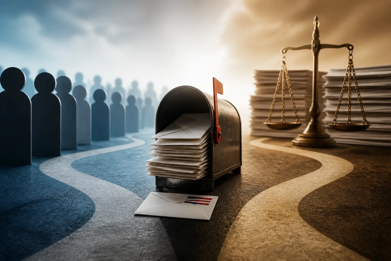 Editorial image illustrating USPS Mail Voting Order and Whistleblower Claims: What Voters Should Know