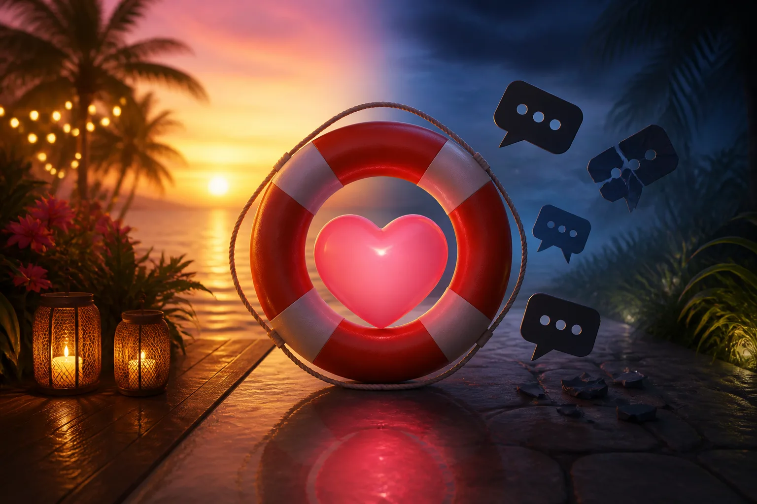 Editorial image illustrating What's Actually Confirmed About Love Island USA's Harassment Controversy