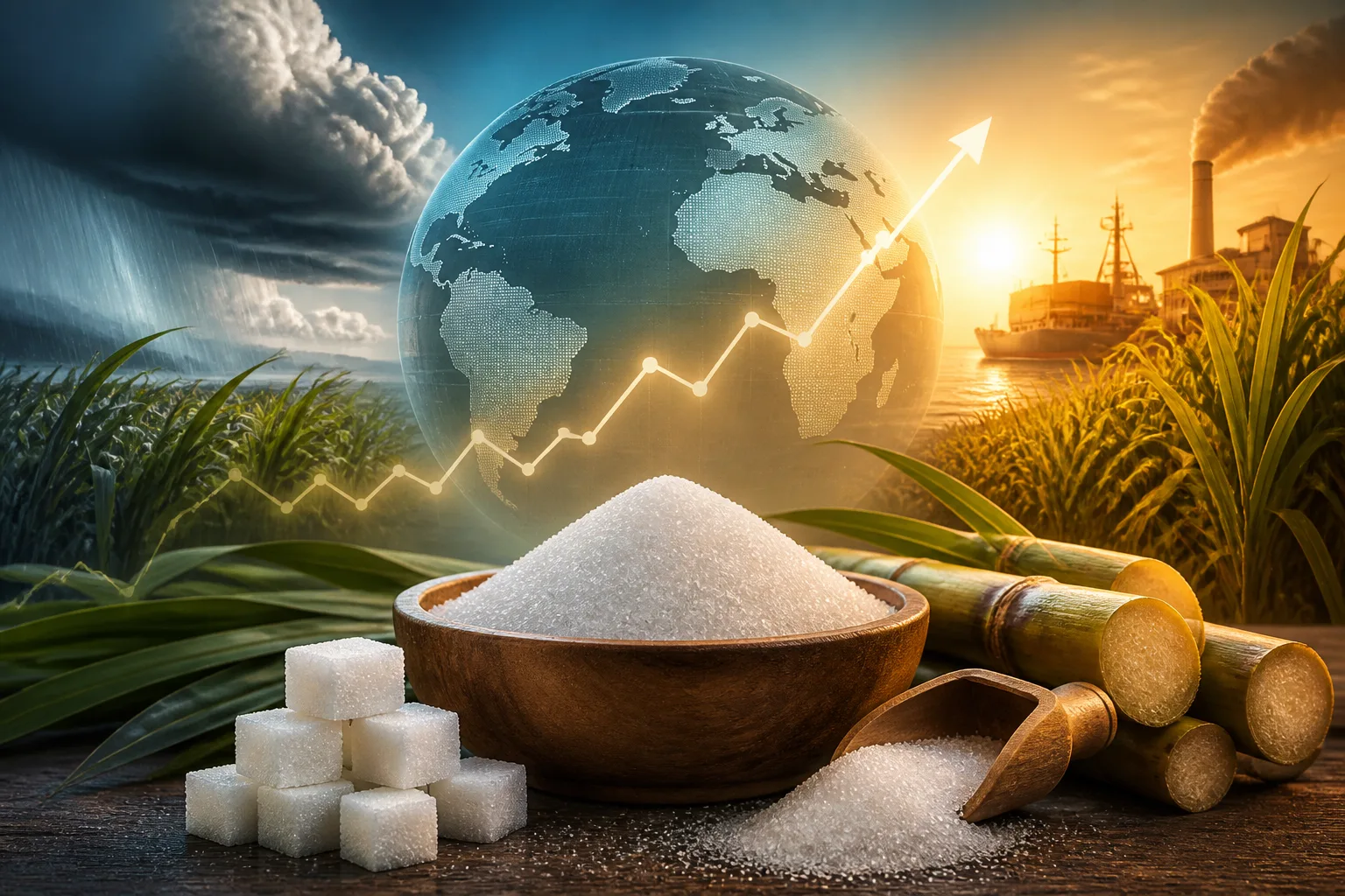 Editorial image illustrating Why 'Sugar' Is Trending Right Now: Price, Supply, and What It Means